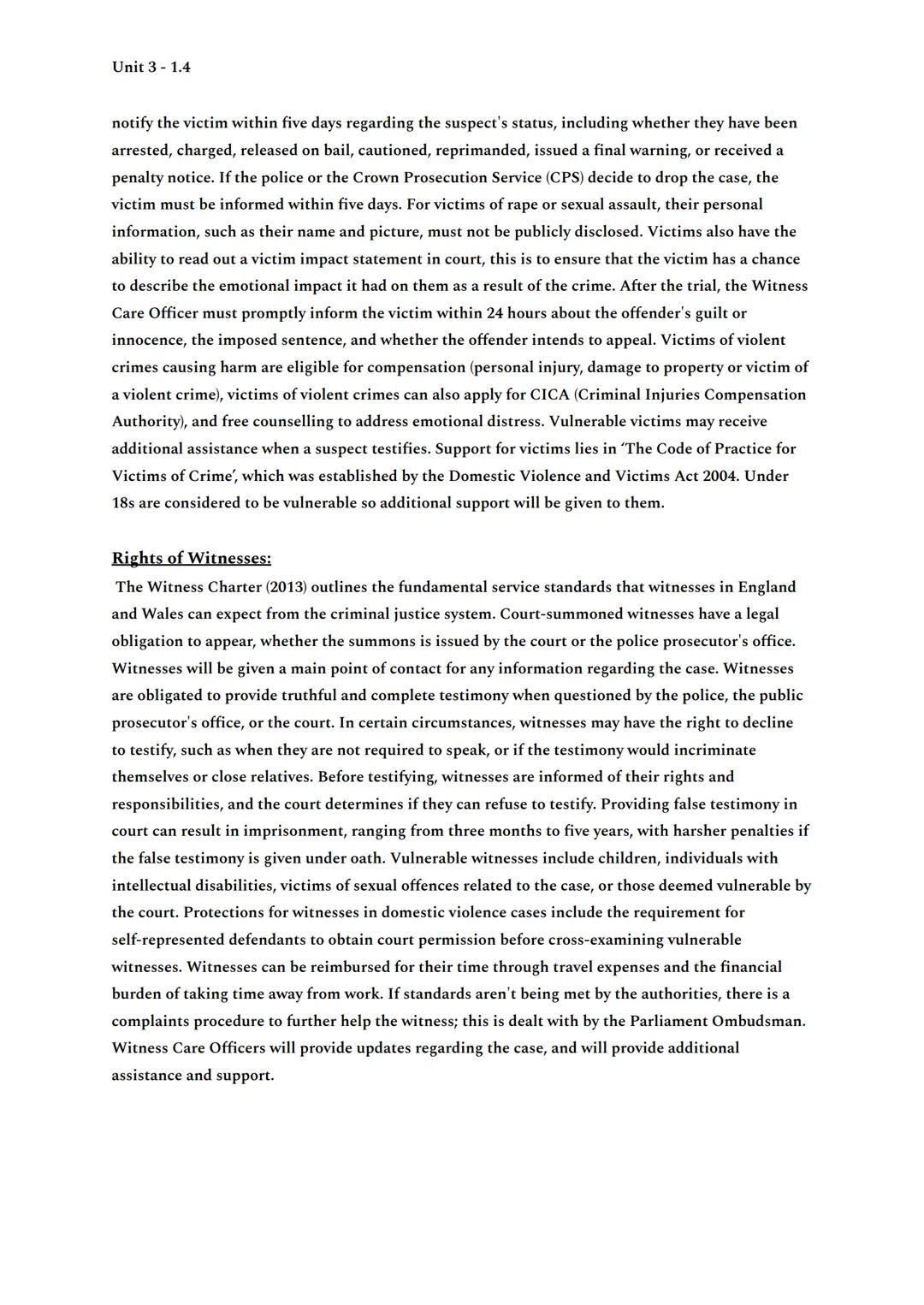 Unit 3 1.4
Police Authority:
The primary duty of the police force is to safeguard the public by detecting and preventing crimes.
This obliga