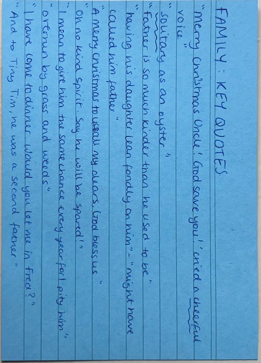 WEALTH: ESSAY PLAN
"what reasons do you have to be merry? You're poor enough"
Are there no prisons? Are there no workhouses?"
• "I can't aff