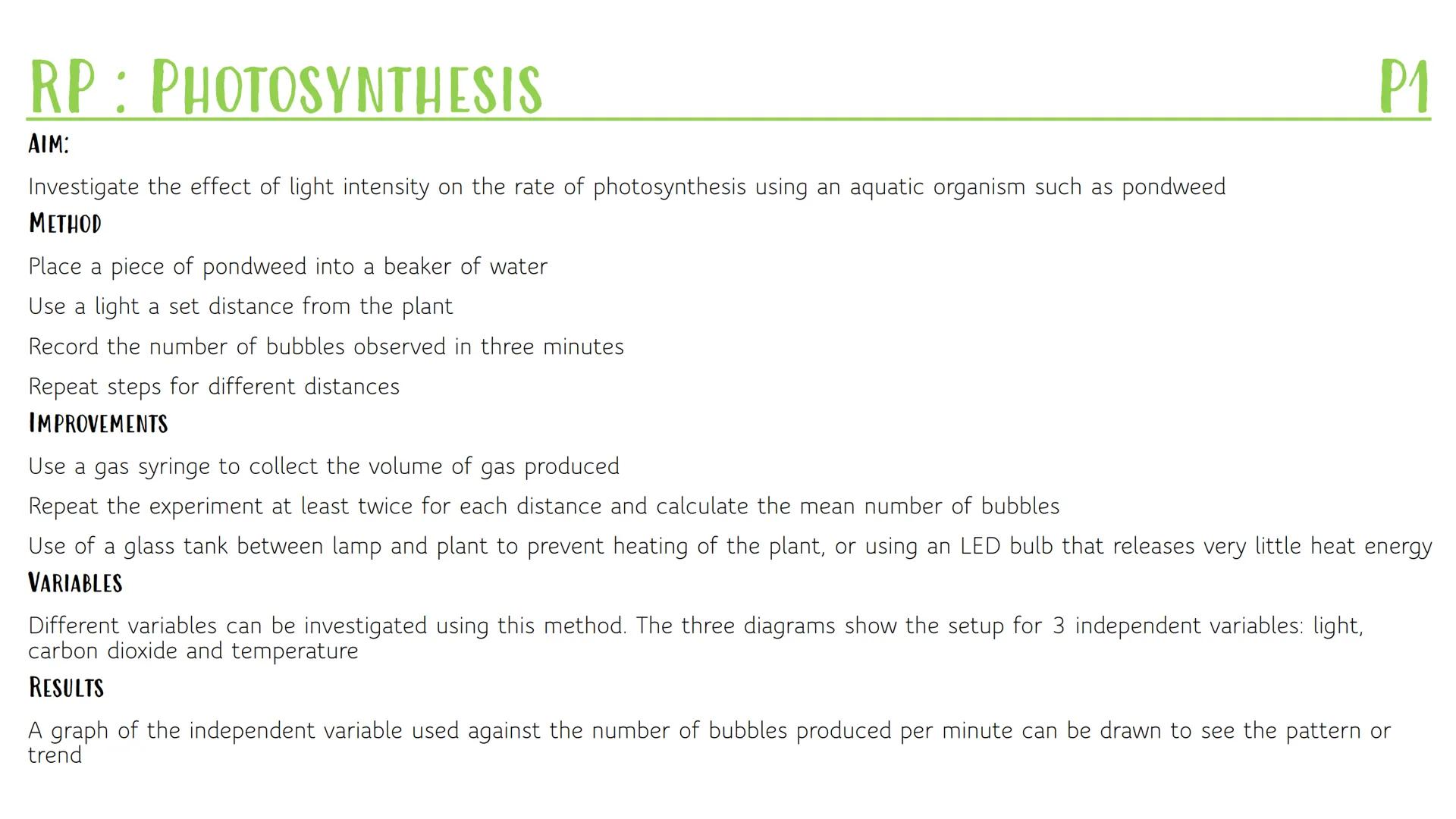 RP: FOOD TESTS
AIM
To use qualitative reagents to test for a range of carbohydrates, lipids and proteins. To include: Benedict's test for
su