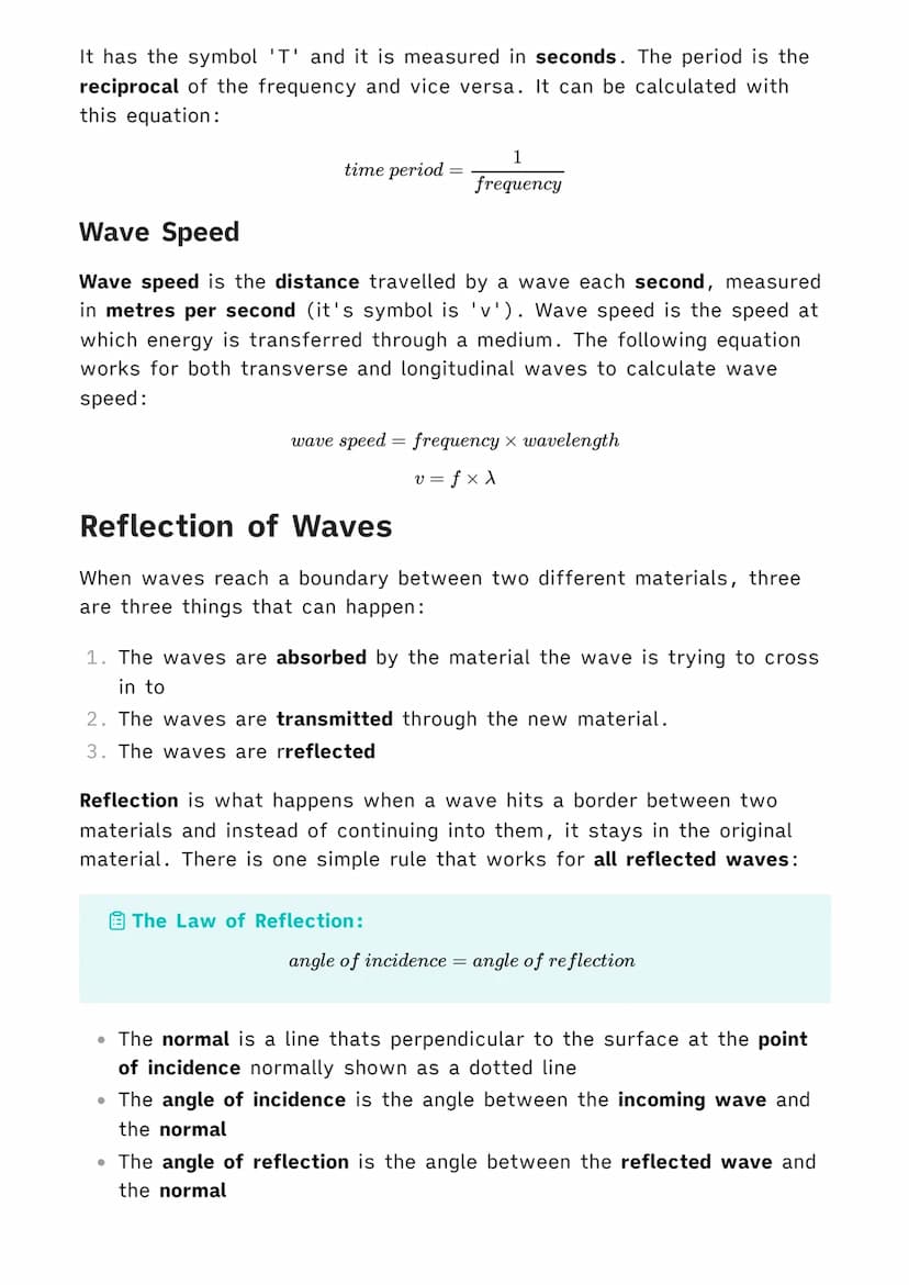 1.6.1 Waves in Air, Fluids and Solids
| Physics MOC
Transverse and Longitudinal Waves
Waves are repeated vibrations that transfer energy. Al