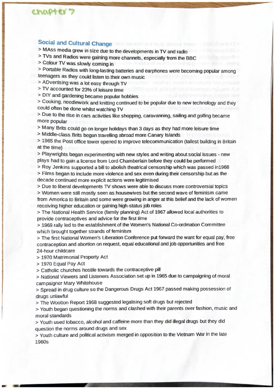 Chapter 1
Conservative governments
> Although labour won majority votes in election due to first-past-the-post electoral system
conservative