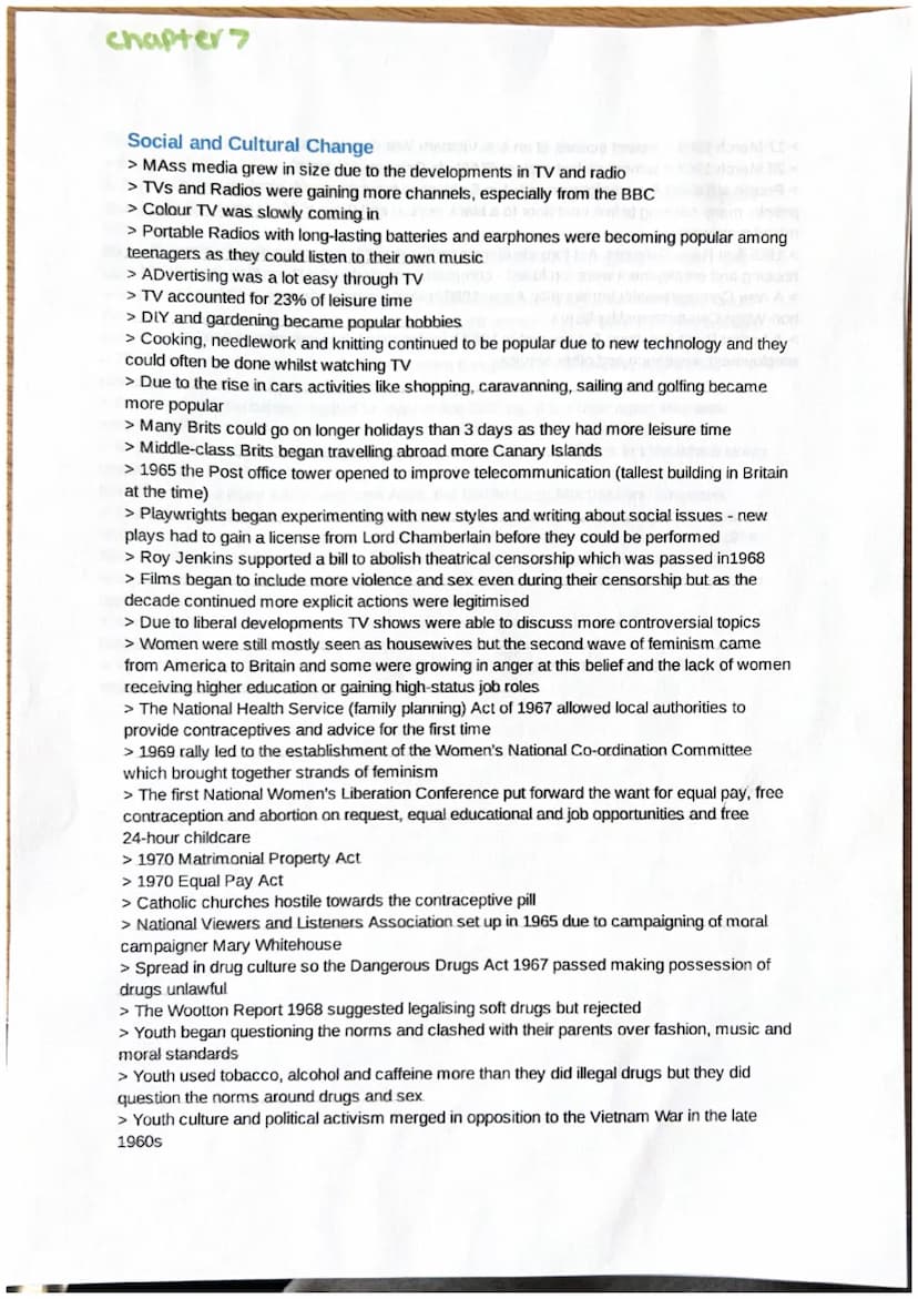 Chapter 1
Conservative governments
> Although labour won majority votes in election due to first-past-the-post electoral system
conservative