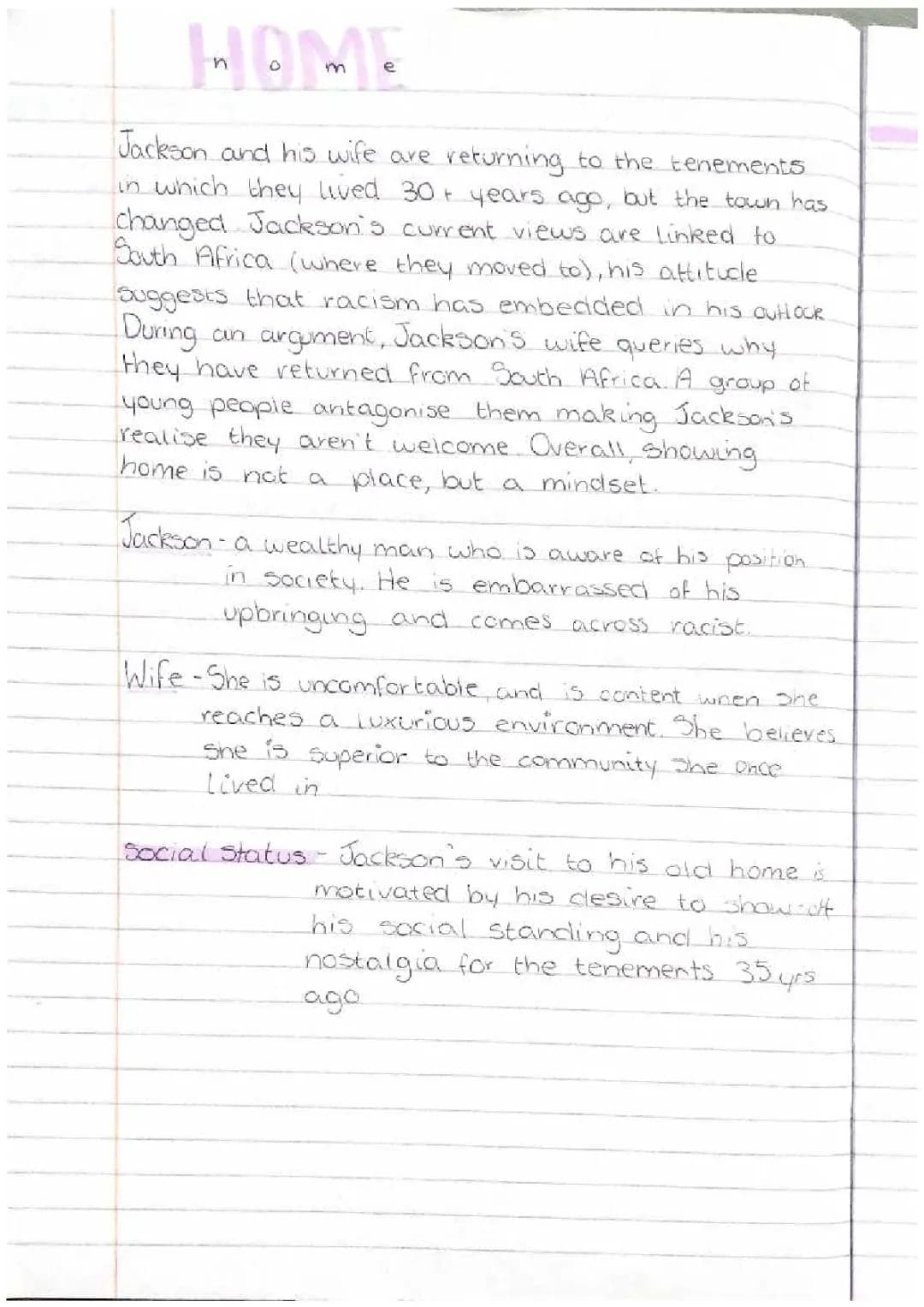 Home by Iain Crichton Smith - Summary and Quotes