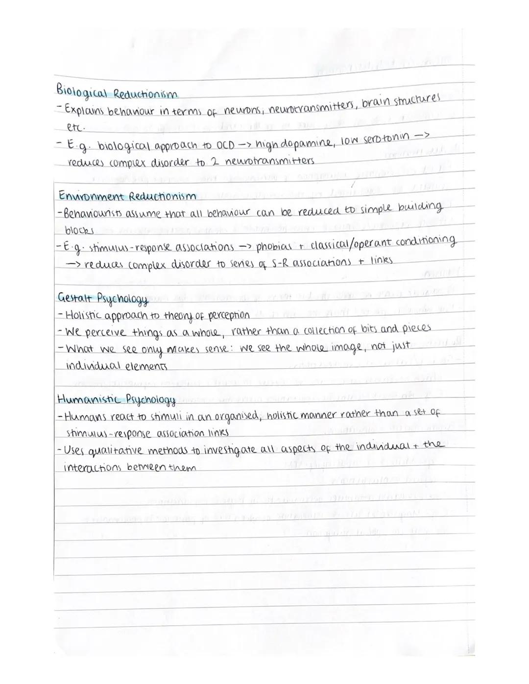 # Holism and Reductionism

Can we truly understand human behaviour in its simple parts? Or do we need
to look at the whole picture to unders