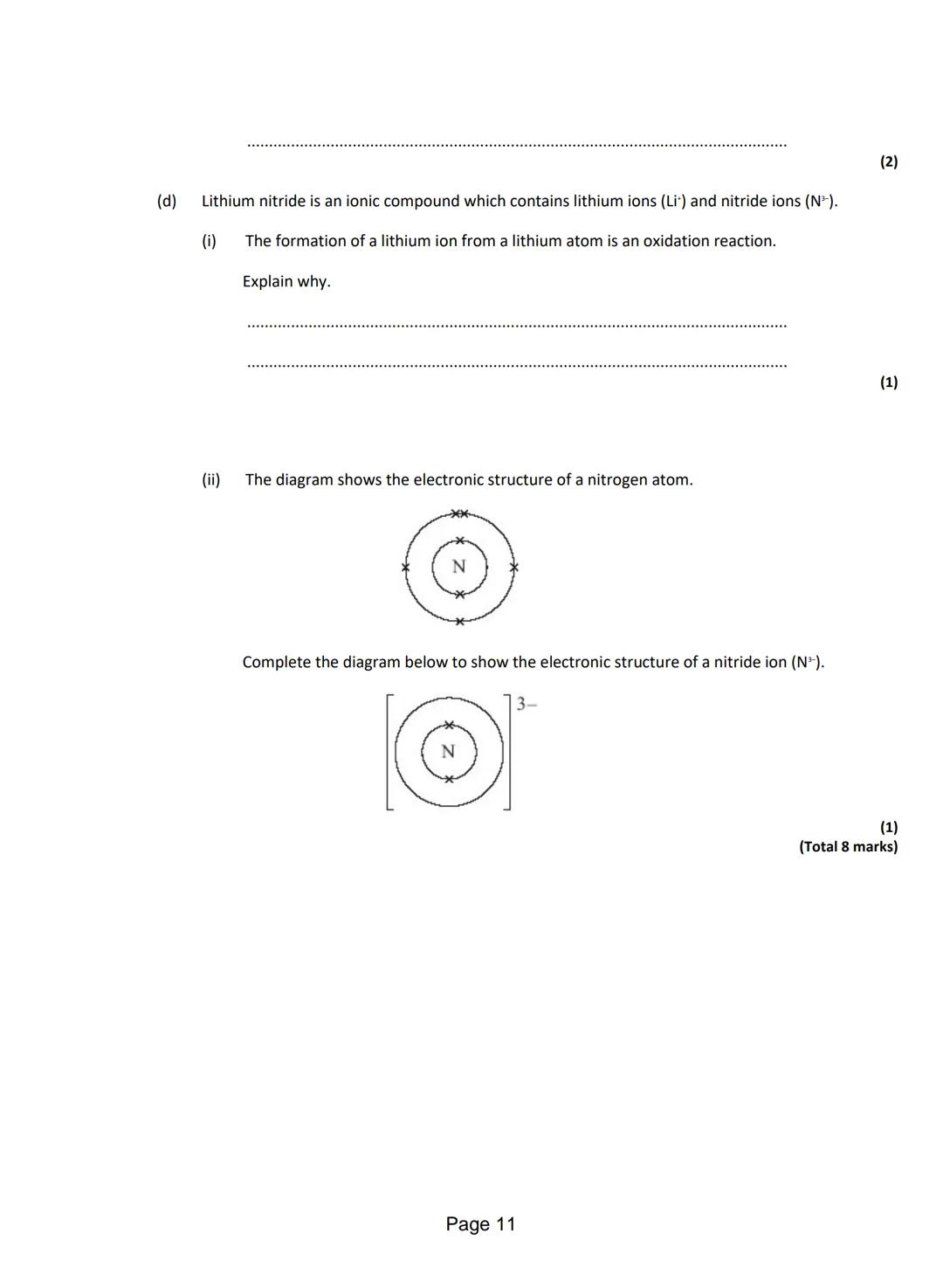 
<p>Q1. <strong>Anhydrous Cobalt Chloride Reaction</strong></p>
<p>The word equation shows the reaction between anhydrous cobalt chloride an