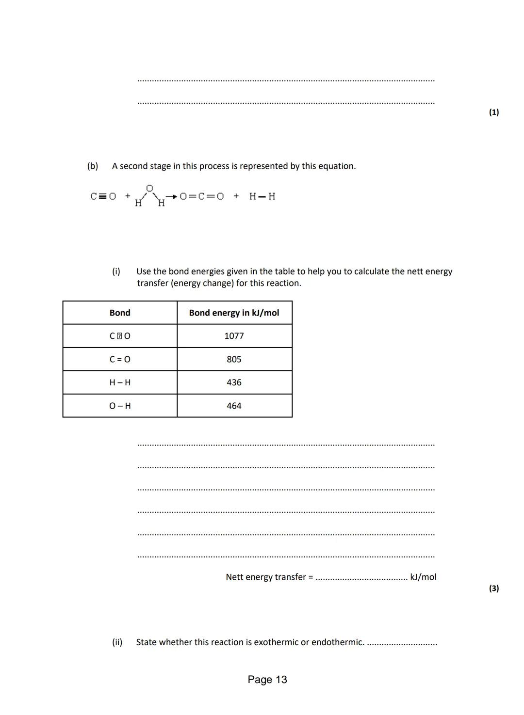 
<p>Q1. <strong>Anhydrous Cobalt Chloride Reaction</strong></p>
<p>The word equation shows the reaction between anhydrous cobalt chloride an