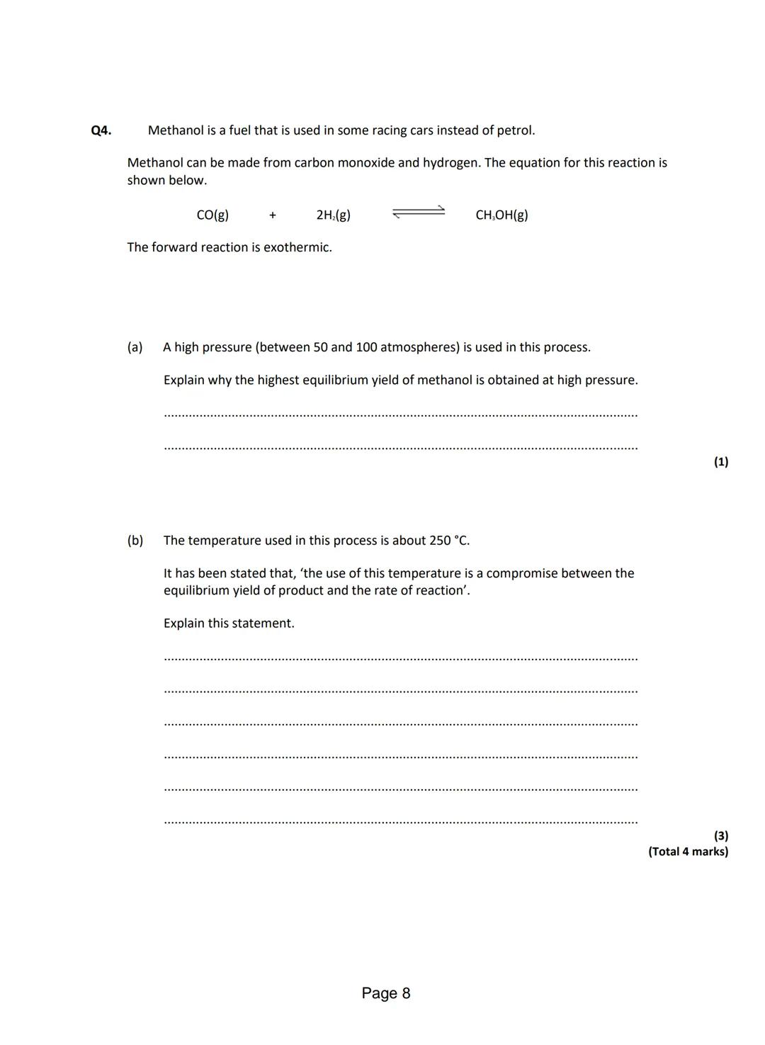 
<p>Q1. <strong>Anhydrous Cobalt Chloride Reaction</strong></p>
<p>The word equation shows the reaction between anhydrous cobalt chloride an