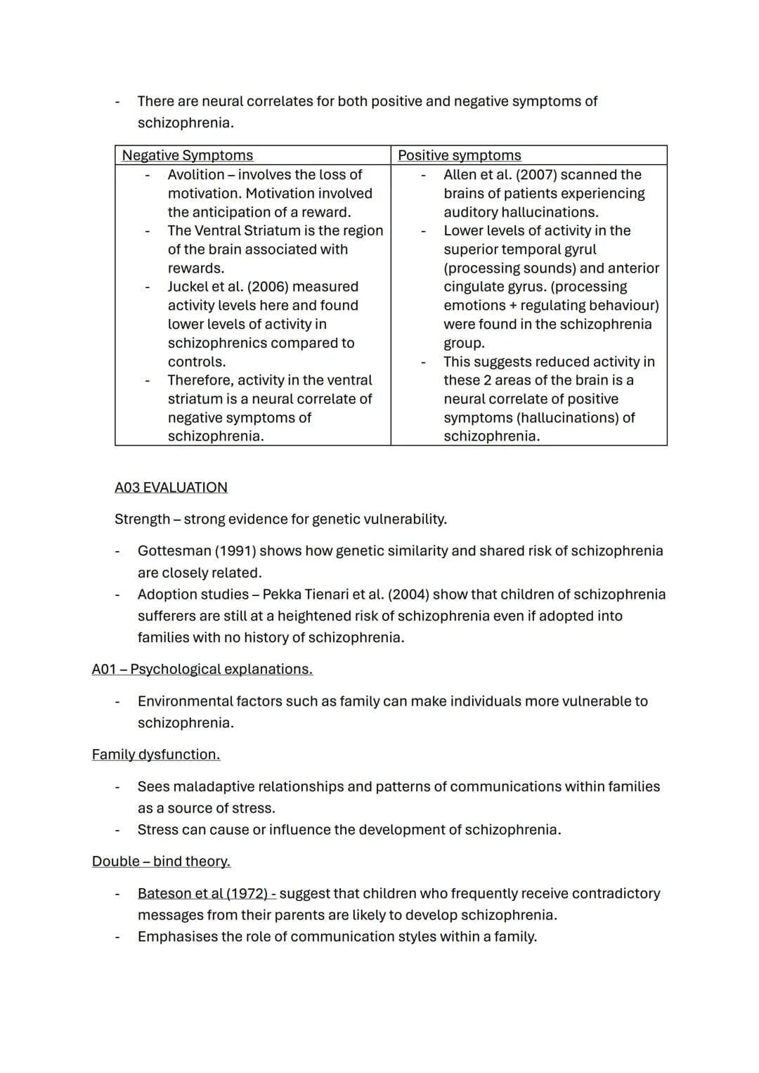Schizophrenia topic notes.
1% of the world population suffer from it.
More common in men.
More commonly diagnosed in cities.
Working-class r