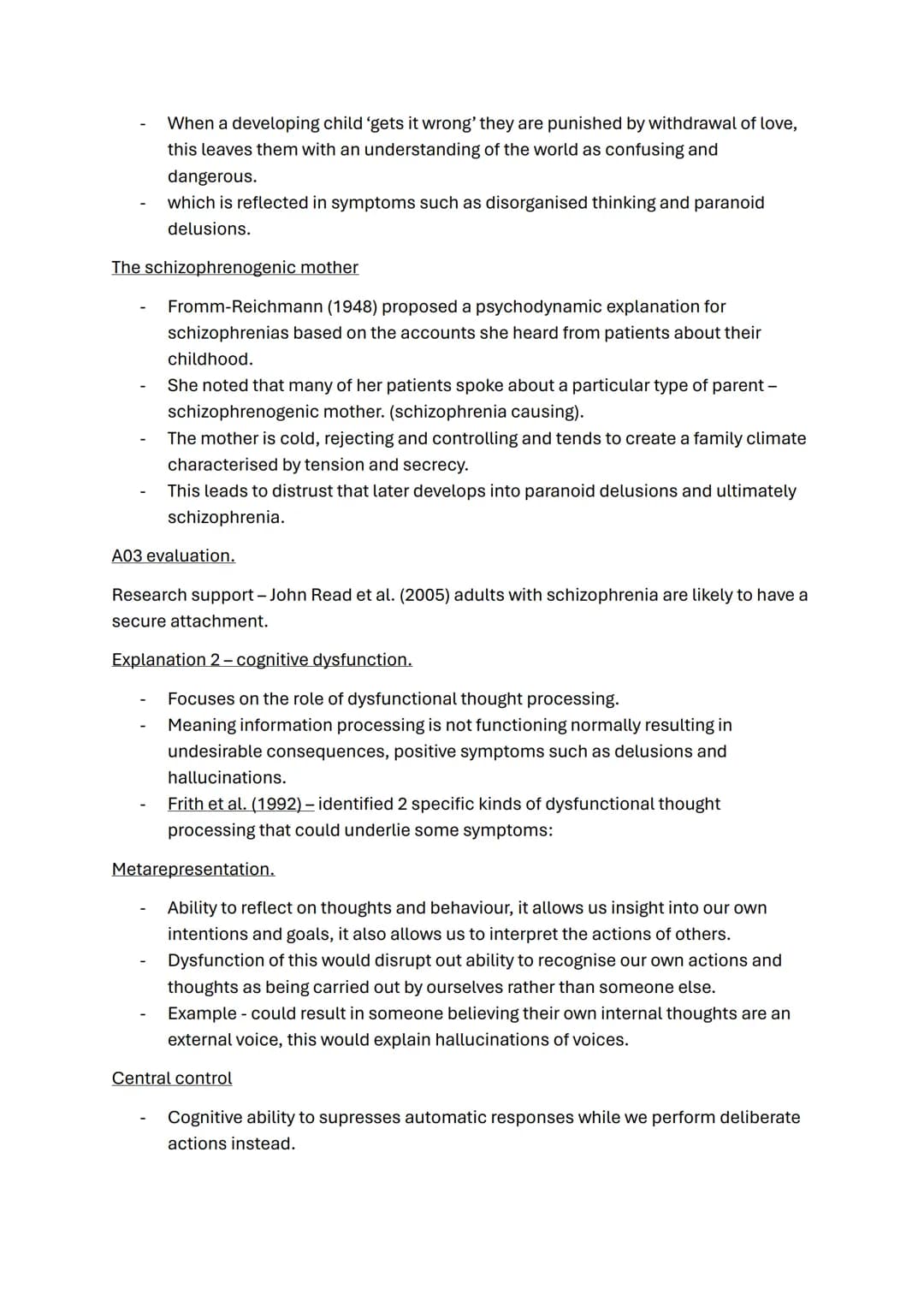 Schizophrenia topic notes.
1% of the world population suffer from it.
More common in men.
More commonly diagnosed in cities.
Working-class r