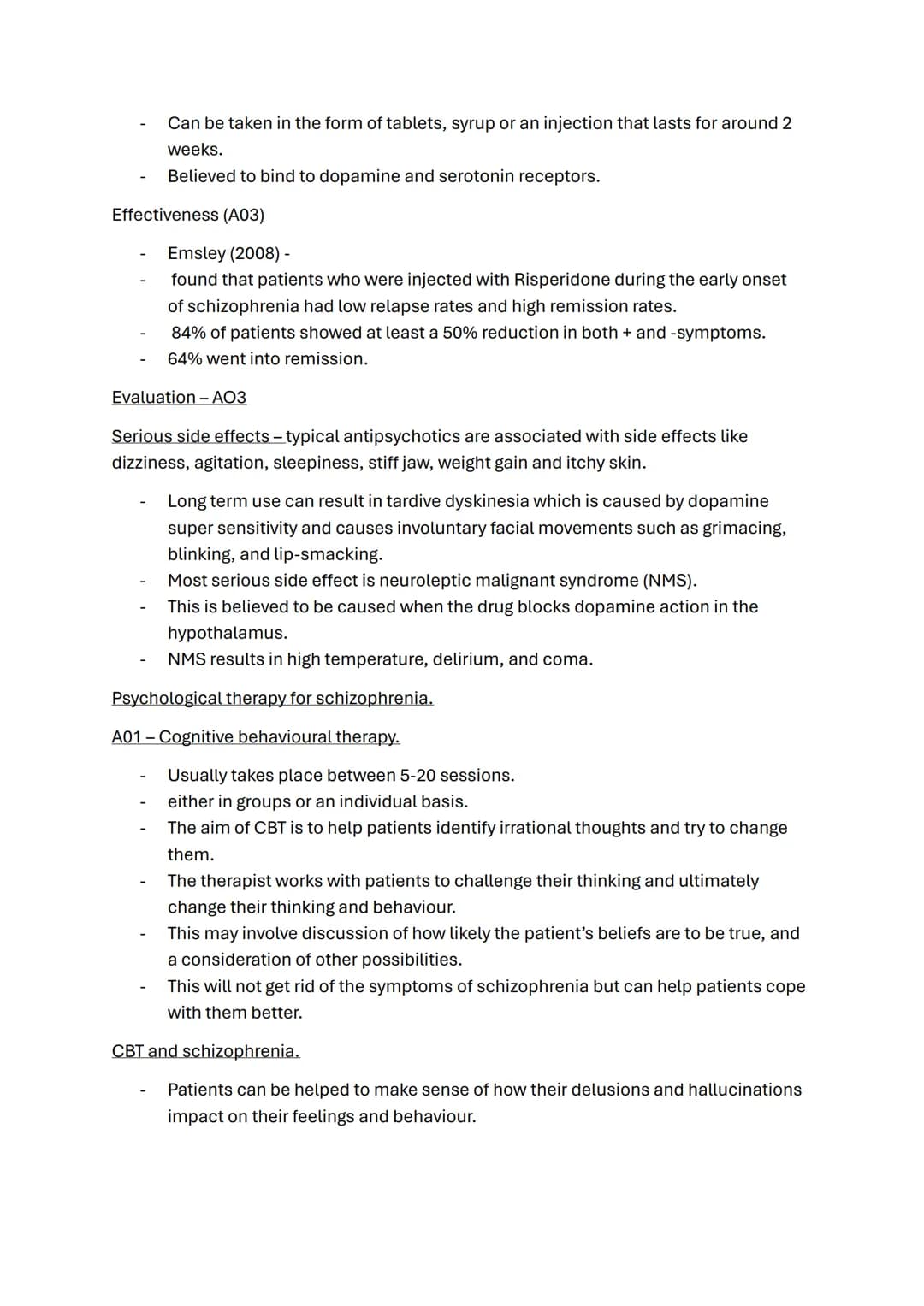 Schizophrenia topic notes.
1% of the world population suffer from it.
More common in men.
More commonly diagnosed in cities.
Working-class r