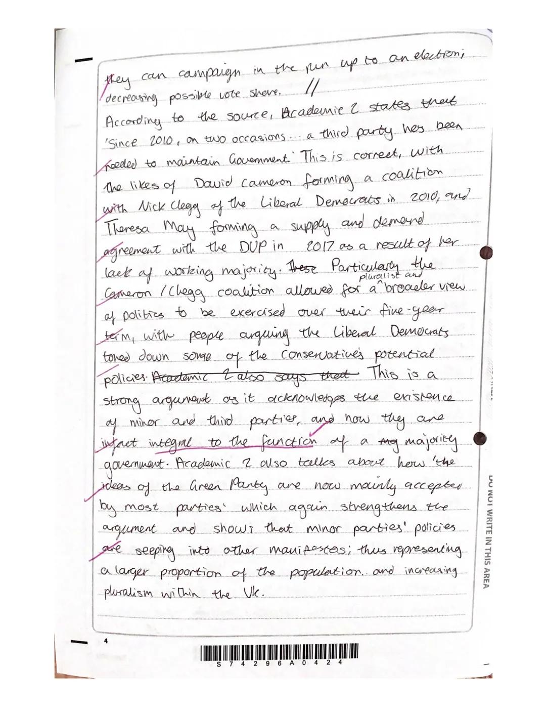 I
SECTION A
Political Participation
2
Answer ONE question from EITHER Question 1(a) OR Question 1(b) on page
and then answer ONE question fr