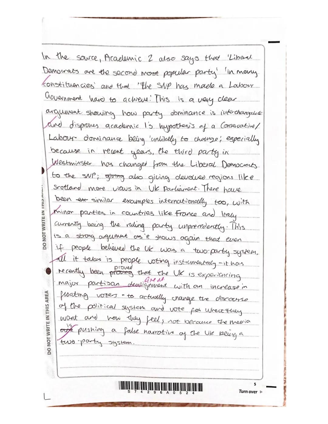 I
SECTION A
Political Participation
2
Answer ONE question from EITHER Question 1(a) OR Question 1(b) on page
and then answer ONE question fr