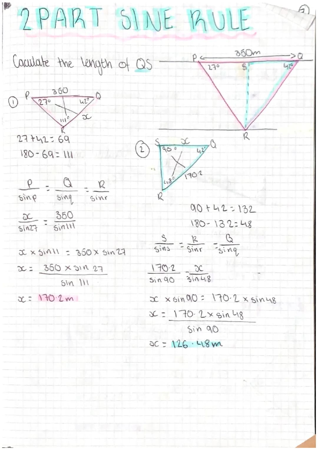 TRICONOMIATRY
AREA OF A TRIANGLE
A
Та and b are the
and 2 sides
Cis
between
L
A
Example
the angle in
a and be
1000m
B
65
120cm
с
A ====2
:
A