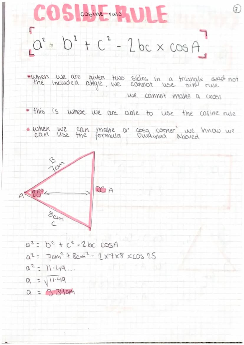 TRICONOMIATRY
AREA OF A TRIANGLE
A
Та and b are the
and 2 sides
Cis
between
L
A
Example
the angle in
a and be
1000m
B
65
120cm
с
A ====2
:
A