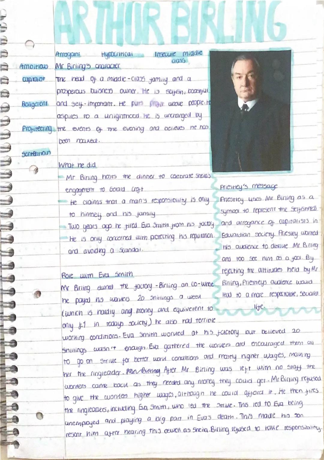 # SHEILA BIRLING

Moral grown honest representation of future
generation
**self-
centred** Sheila's character
She is initially "very pleased