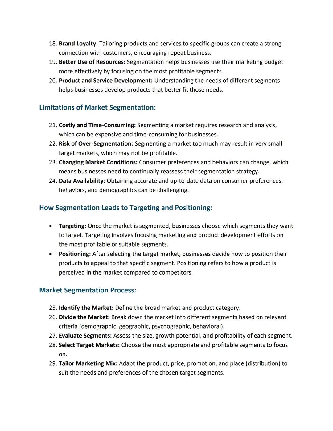 What is Market Segmentation?
•
.
Definition: Market segmentation is the process of dividing a market into distinct groups
of buyers based on