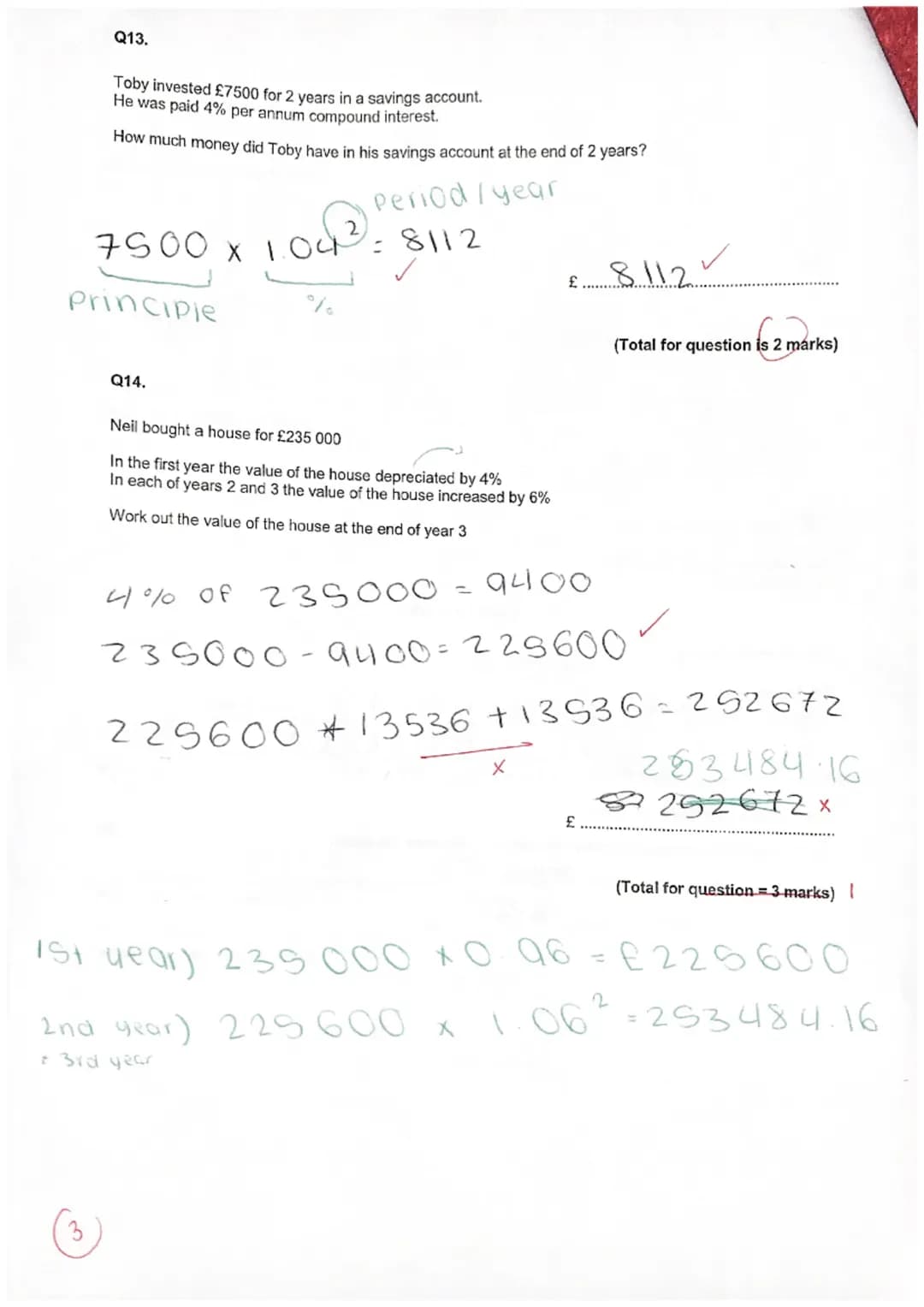 Year 9 Assessment
Foundation
Name
Teacher
Instructic
• The
• Ansv
•
You
Ansv
- the
.
Information
.
Advice
●
23
The total mark for this paper