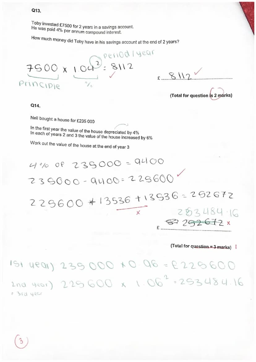 Year 9 Assessment
Foundation
Name
Teacher
Instructic
• The
• Ansv
•
You
Ansv
- the
.
Information
.
Advice
●
23
The total mark for this paper