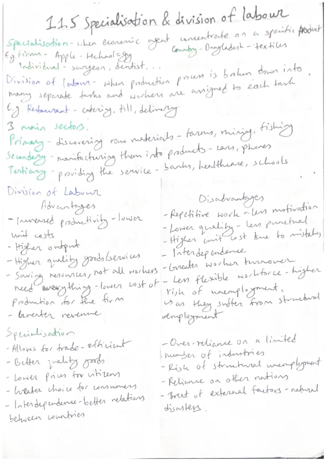 1.1.1 Economics as a social Science
Social Science
Natural Science
~ Human behaviour and interaction - Based on factual observation
→ subjec