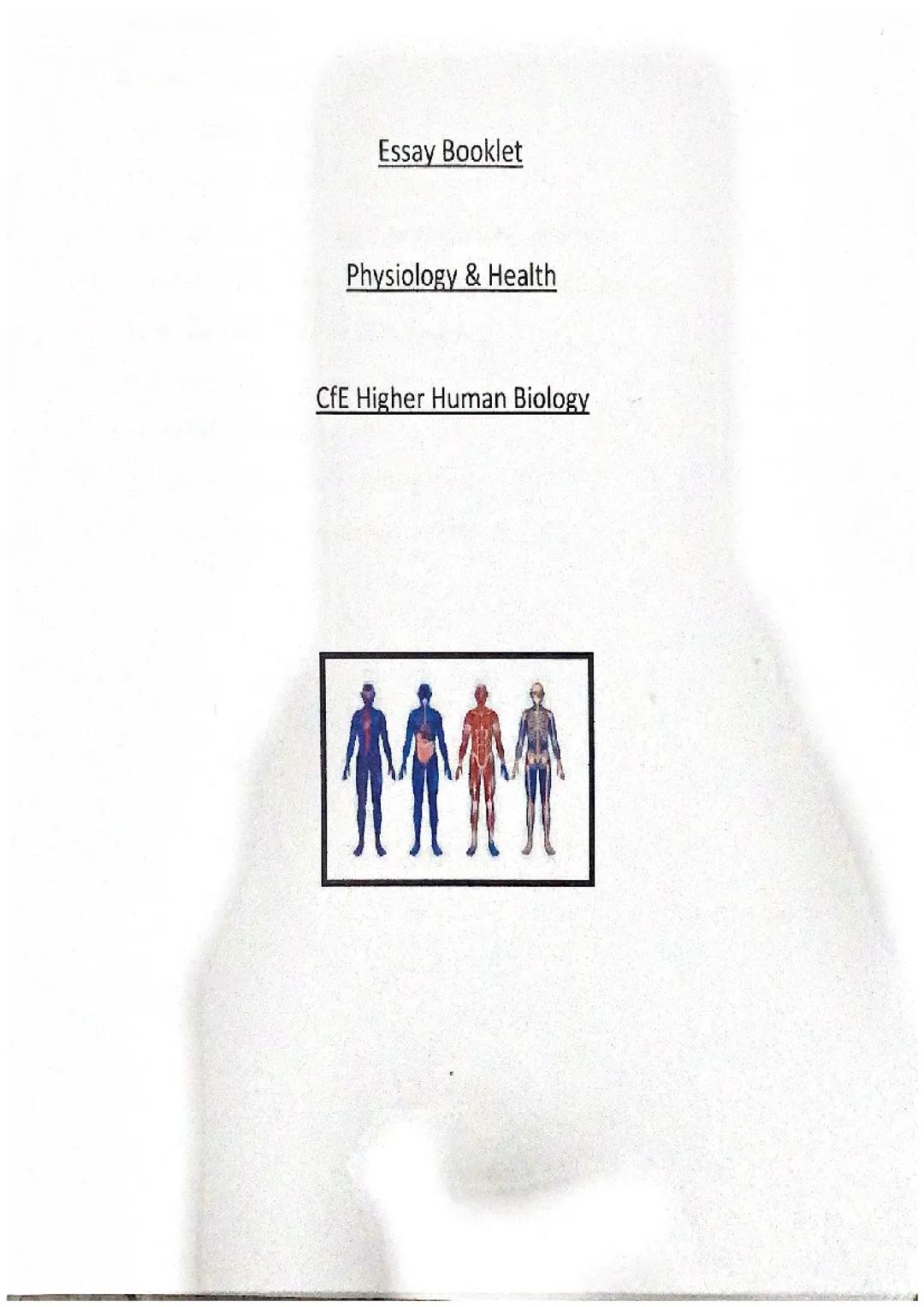 unit two essays - higher human biology