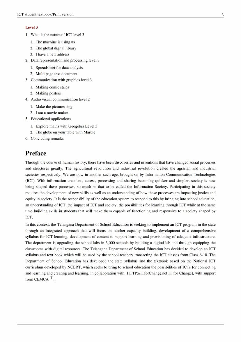 ICT student textbook/Print version
ICT student textbook/Print version
Table of contents
Preface
Overview
Cornells
Book:
Desetimber 23: 18 26