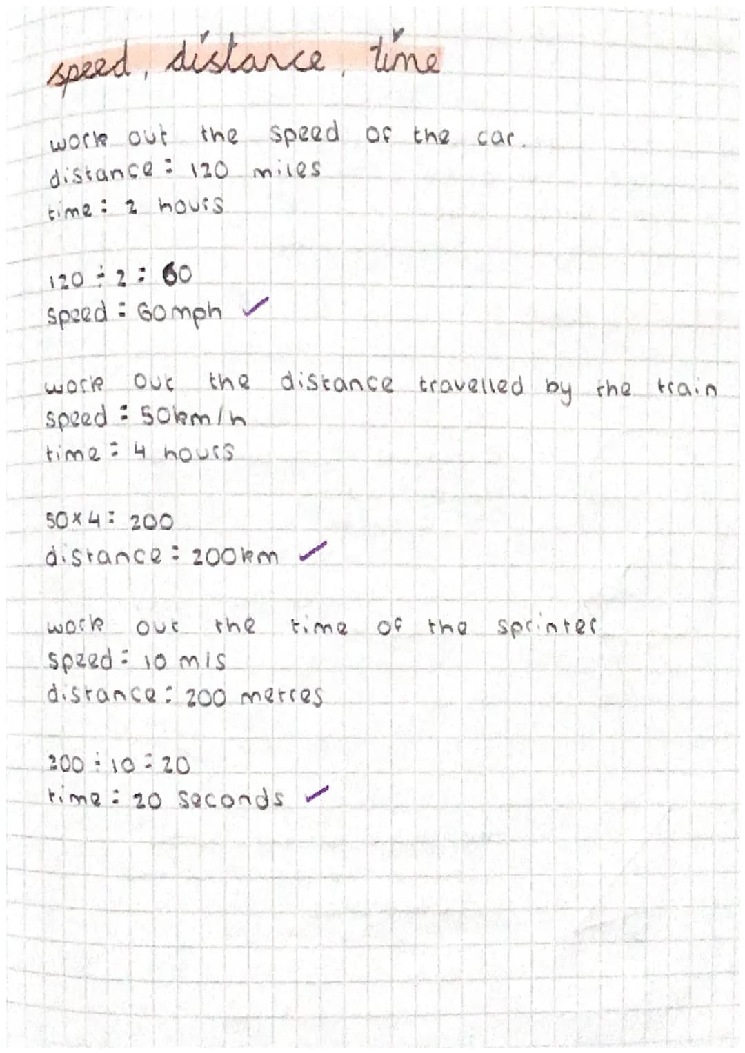 Tuesday 3rd January 2023
speed, distance, time
distance Speed x time
Speed: distance: time
time: distance - Speed.
a car travels 30 miles in