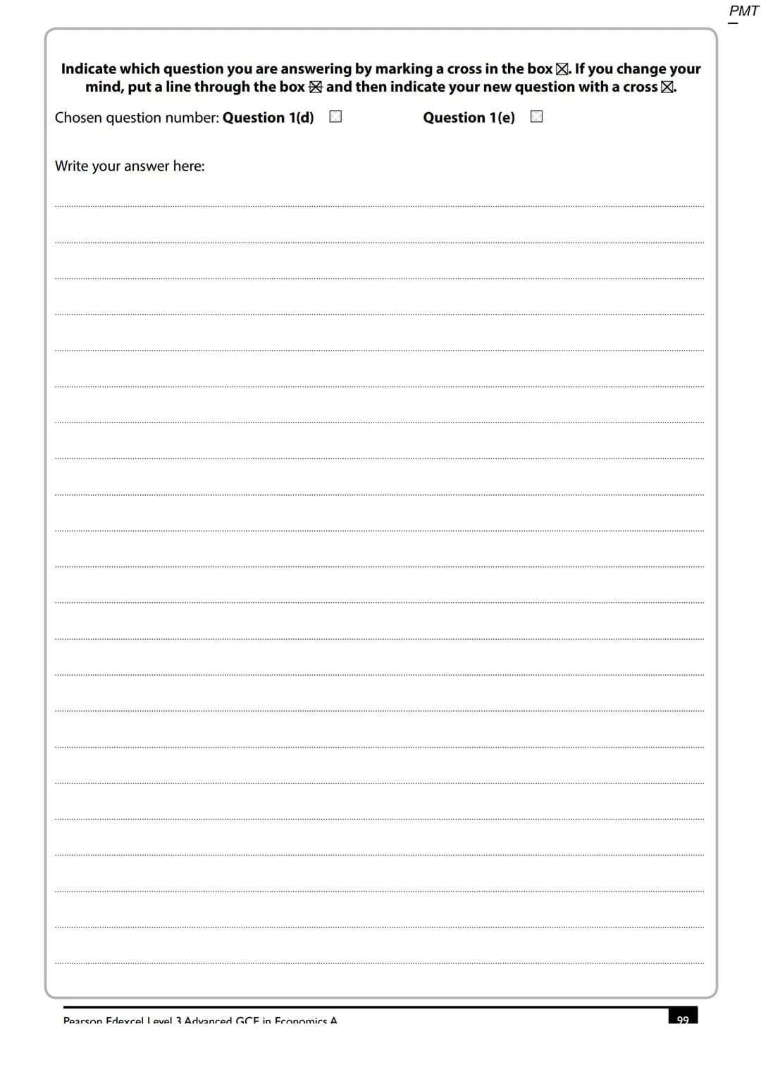 Write your name here
Surname
Centre Number
Pearson Edexcel
Level 3 GCE
Economics A
S47429A
©2014 Pearson Education Ltd.
Other names
Advanced