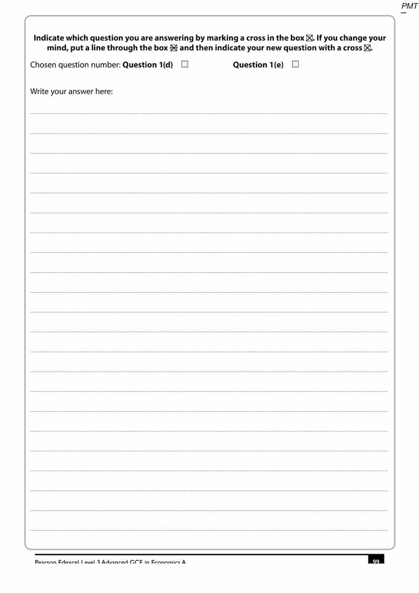 Write your name here
Surname
Centre Number
Pearson Edexcel
Level 3 GCE
Economics A
S47429A
©2014 Pearson Education Ltd.
Other names
Advanced