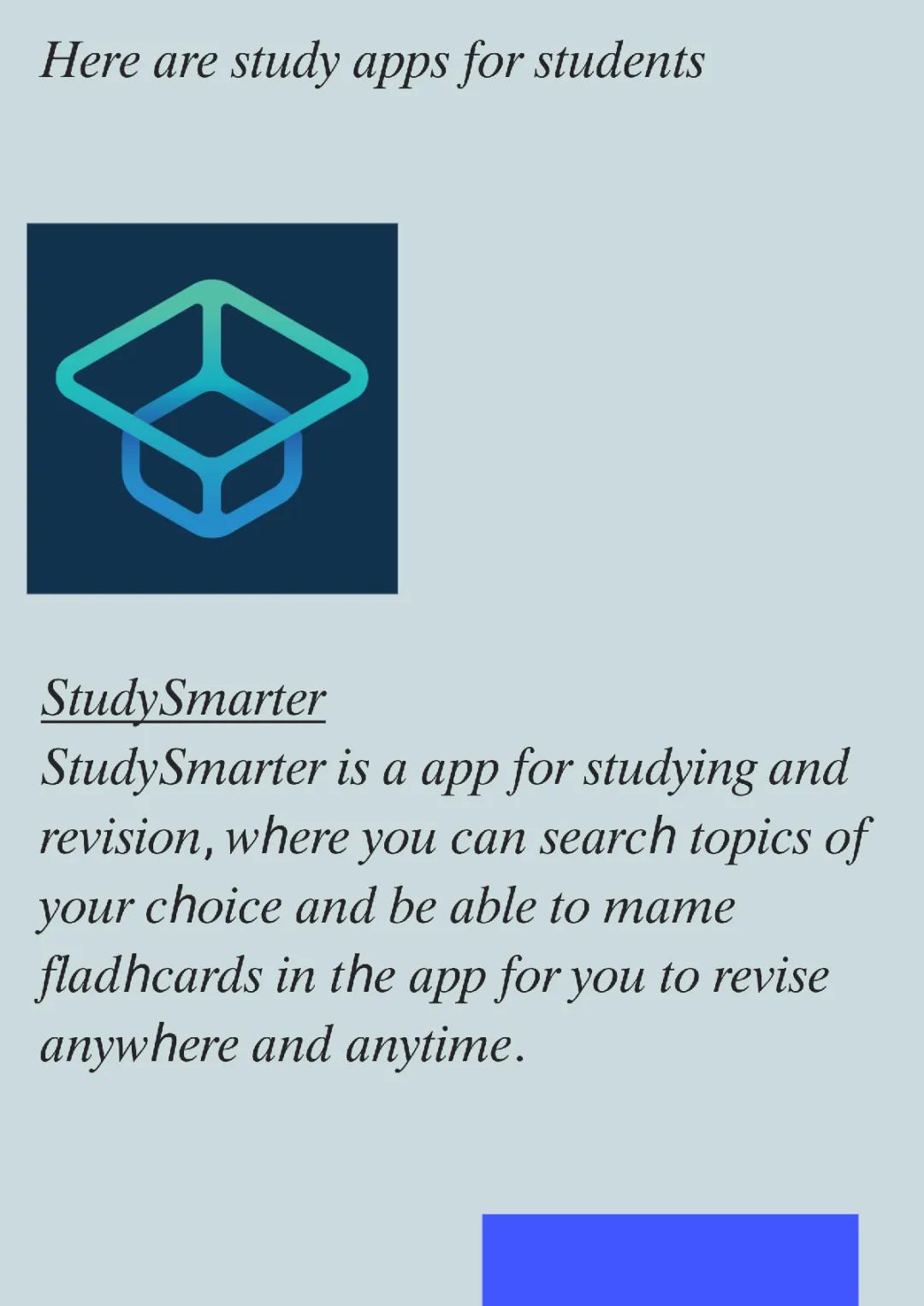 Study apps for students 