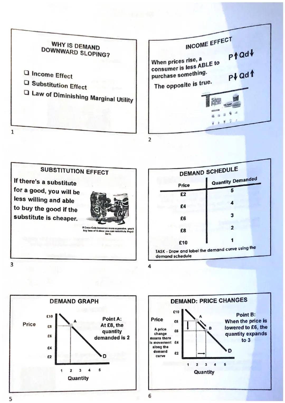 3
5
Learning Outcomes
To be able to explain the term Market and
why the demand for goods and service
fluctuates in a market
What is demand?
