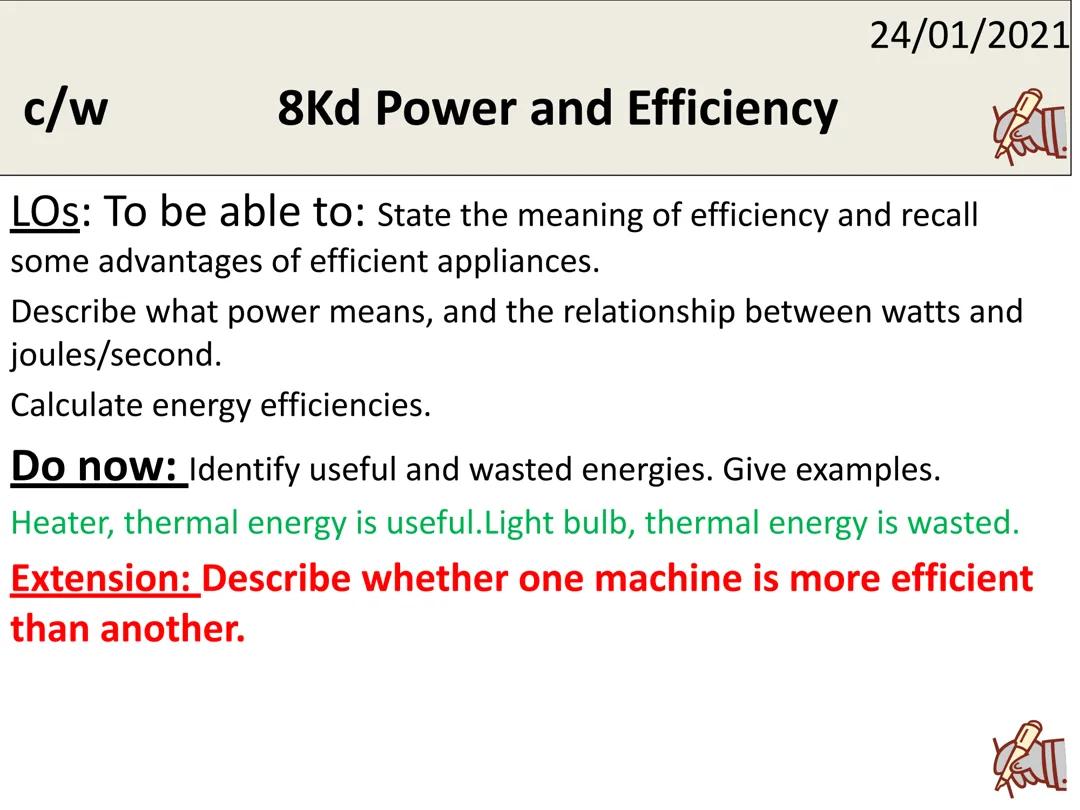 Understanding Power and Efficiency