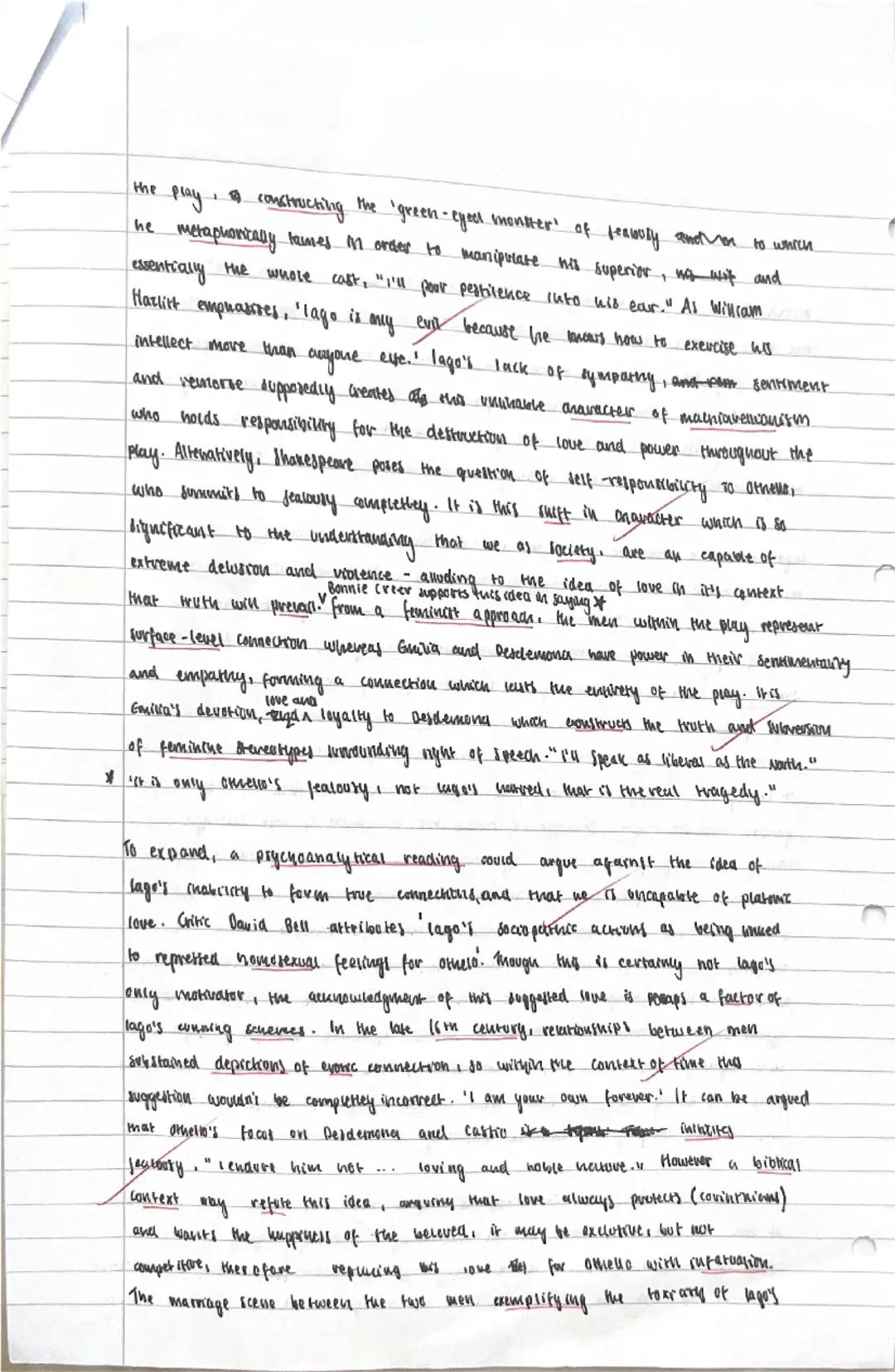 ## Iago does not understand love: in light of this view, discuss how Shakespeare presents Iago's attitudes to love in this extract and elsew