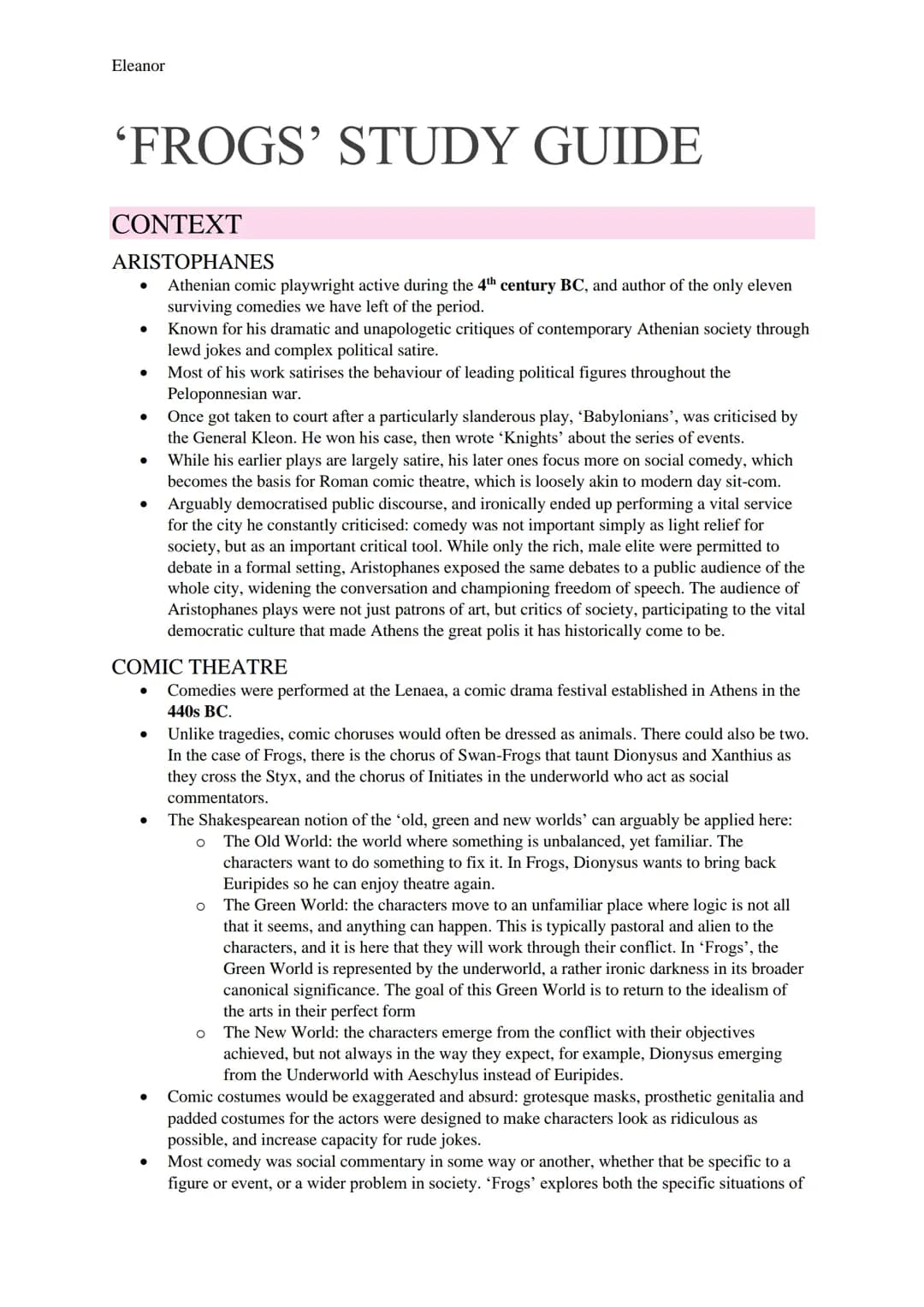Fun Guide to Characters and Quotes in Aristophanes' Frogs