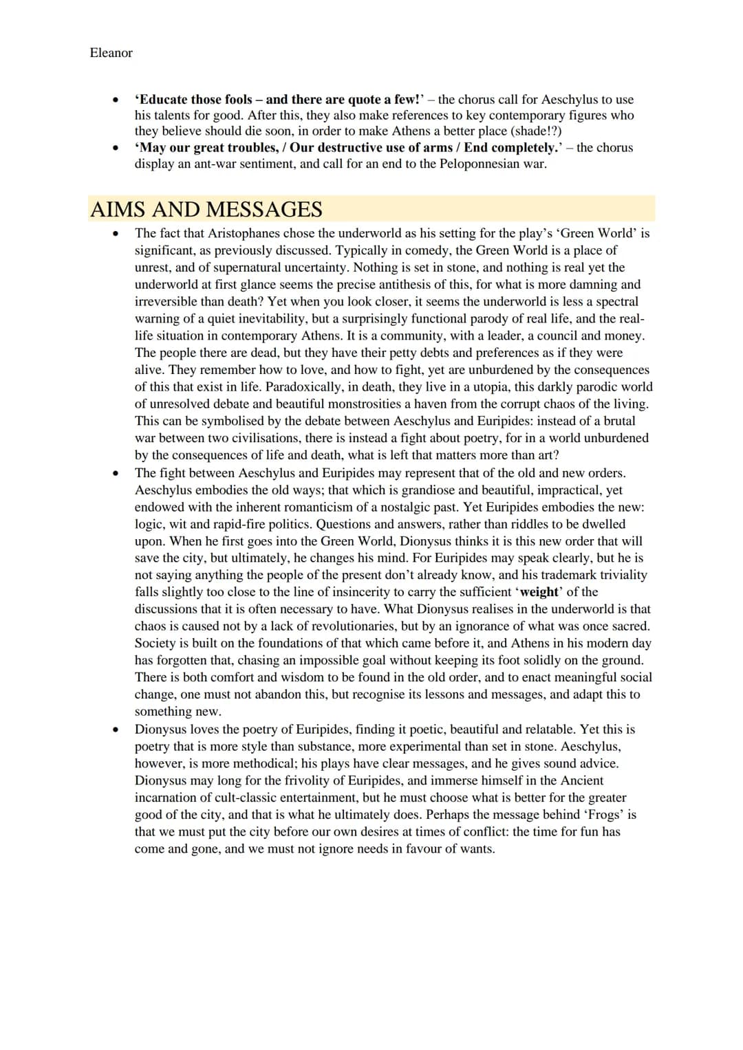 
<h2 id="context">Context</h2>
<p><strong>Aristophanes</strong> was an Athenian comic playwright active during the 4th century BC, known for