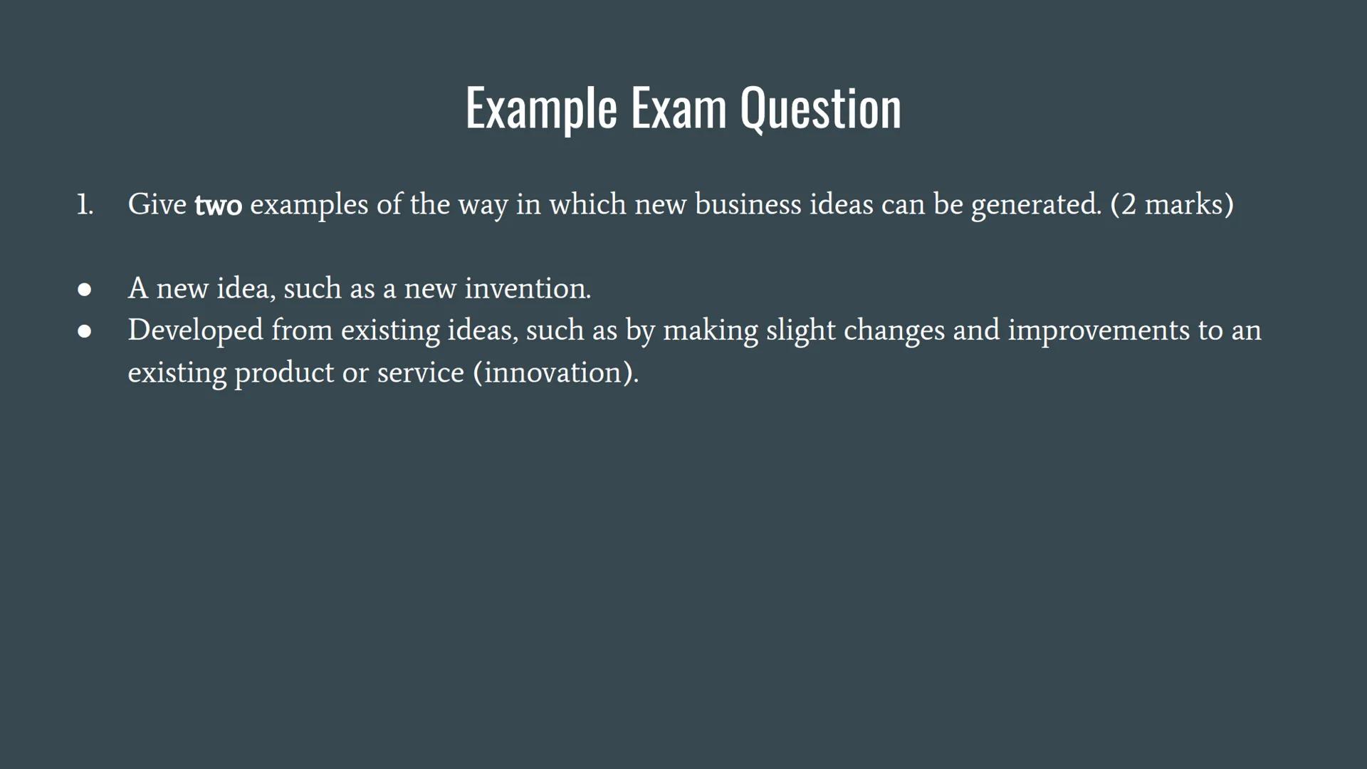 # The Dynamic Nature of Business Businesses operate in dynamic markets. New opportunities arise and and new businesses and
business ideas ar