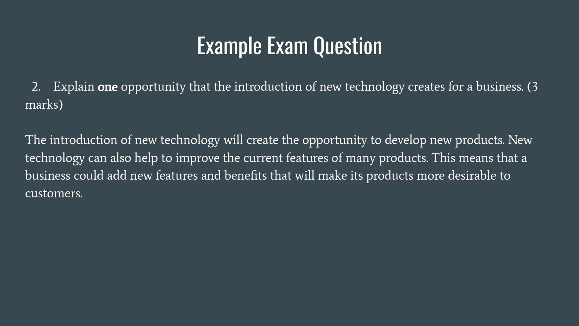 # The Dynamic Nature of Business Businesses operate in dynamic markets. New opportunities arise and and new businesses and
business ideas ar