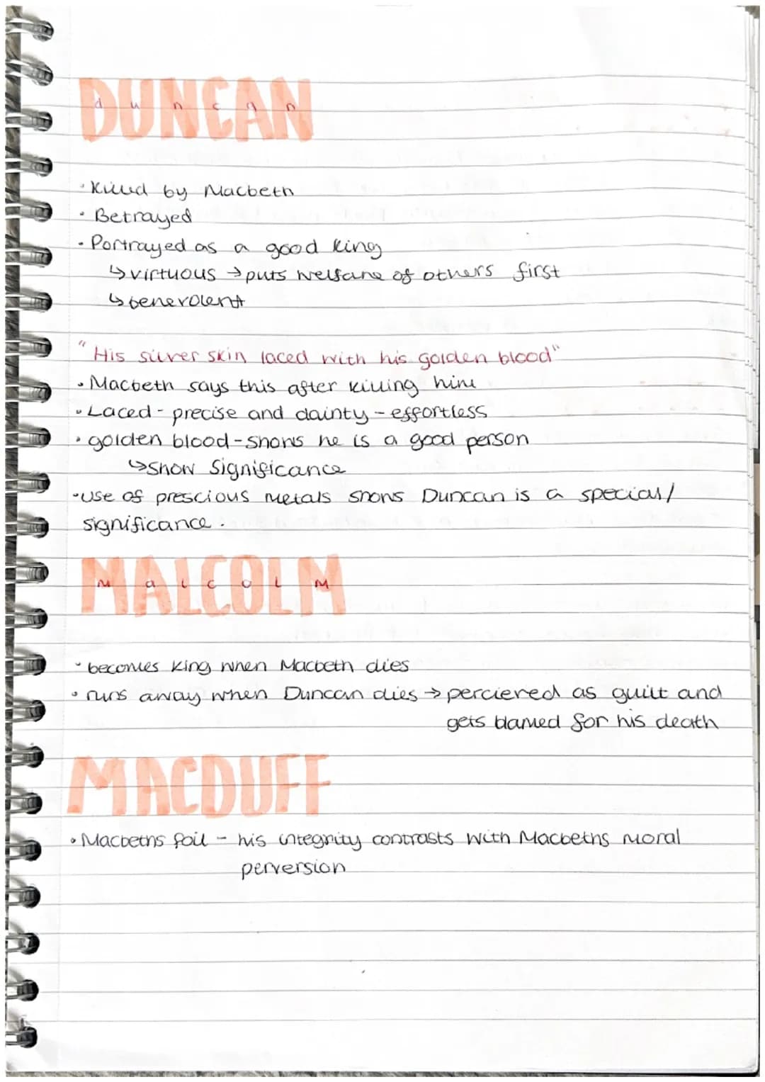 MACBETH
QUOTES
"O' Full of scorpions is my mind, dear wife!
-A3 S2
- Scorpions - negative connotations, poisonous, evil, supernatural,
demon