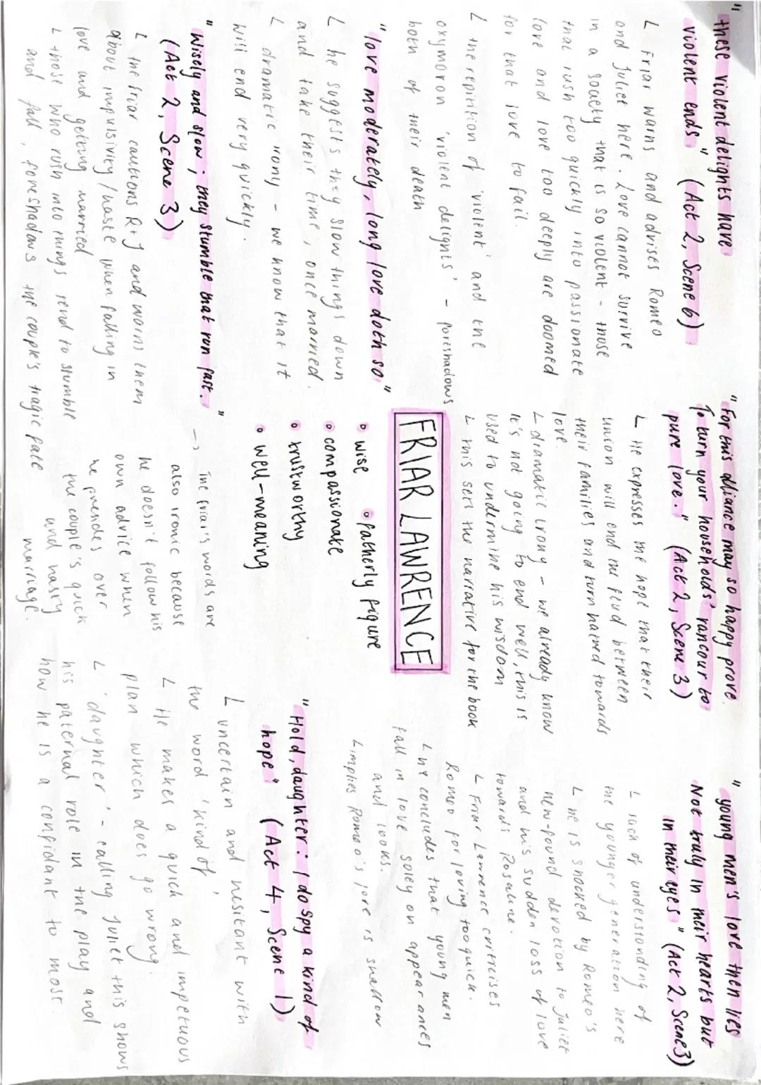 Let two more summers wither in
their pride, Ere we may think her
ripe to be a bride.
(Act 1, Scene 2)
L imagery of fruit to demonstrate
"Han