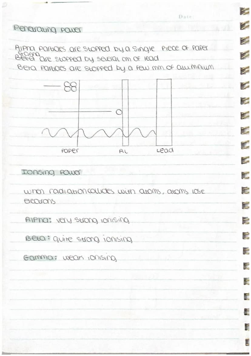 Date:
1
RadioActive
1 some isotopes have an unstable nucleus and so they
qwe out radiation to become stable. This is called.
Radioactive Dec
