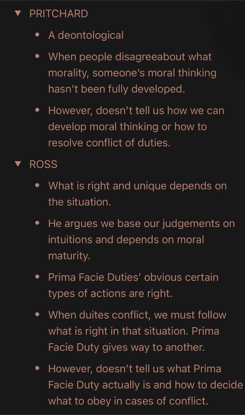 ▼ Intuitionism argues
That 'good' and 'evil' are objective but
indefinable. Moral knowledge is recieved in
a differently from science and lo