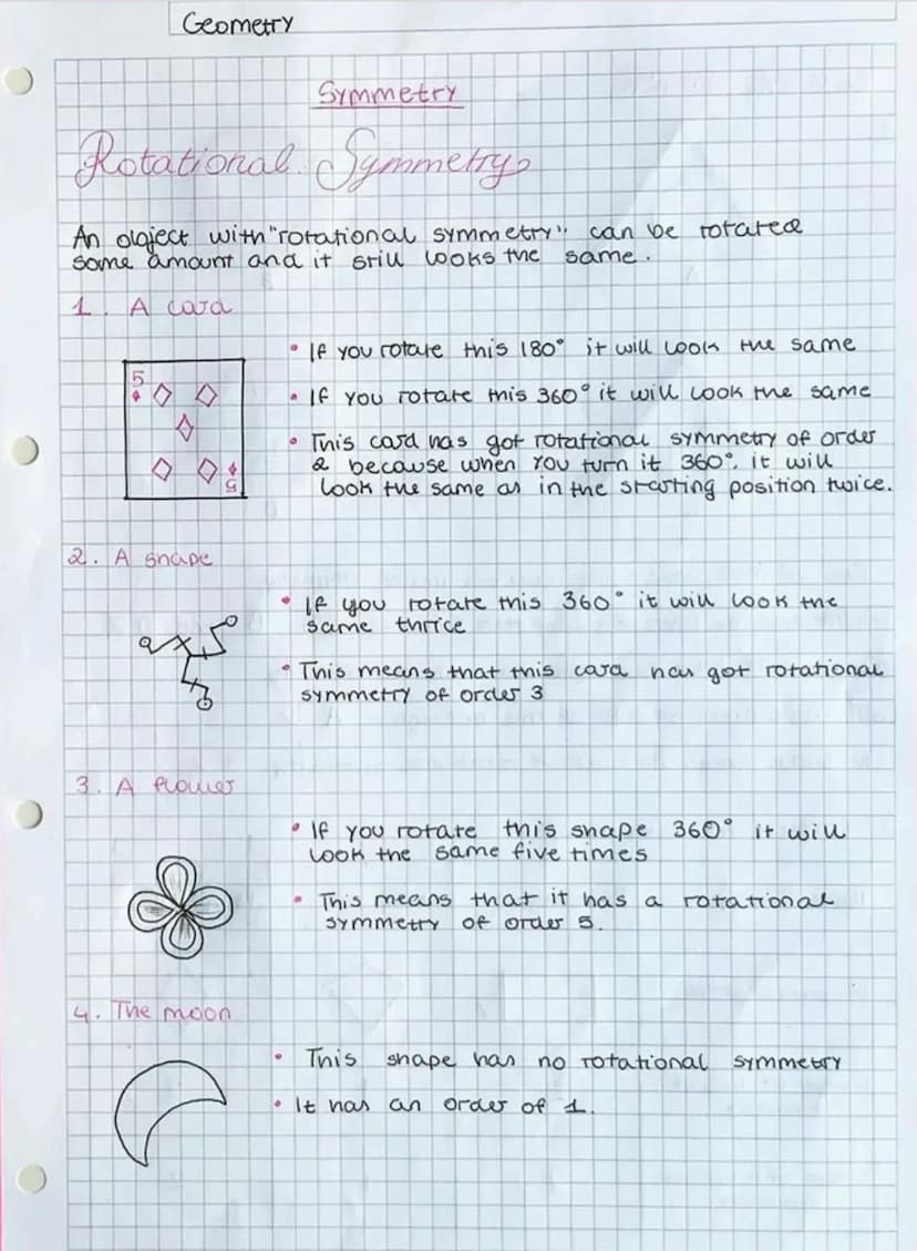 )
Symmetry
Line Symmetry
A heart.
1
Geometry
♡
2. A semi-circle
3. A rectangle
V
TIT
4. A square
This heart has 1 line of symmetty.
• This i