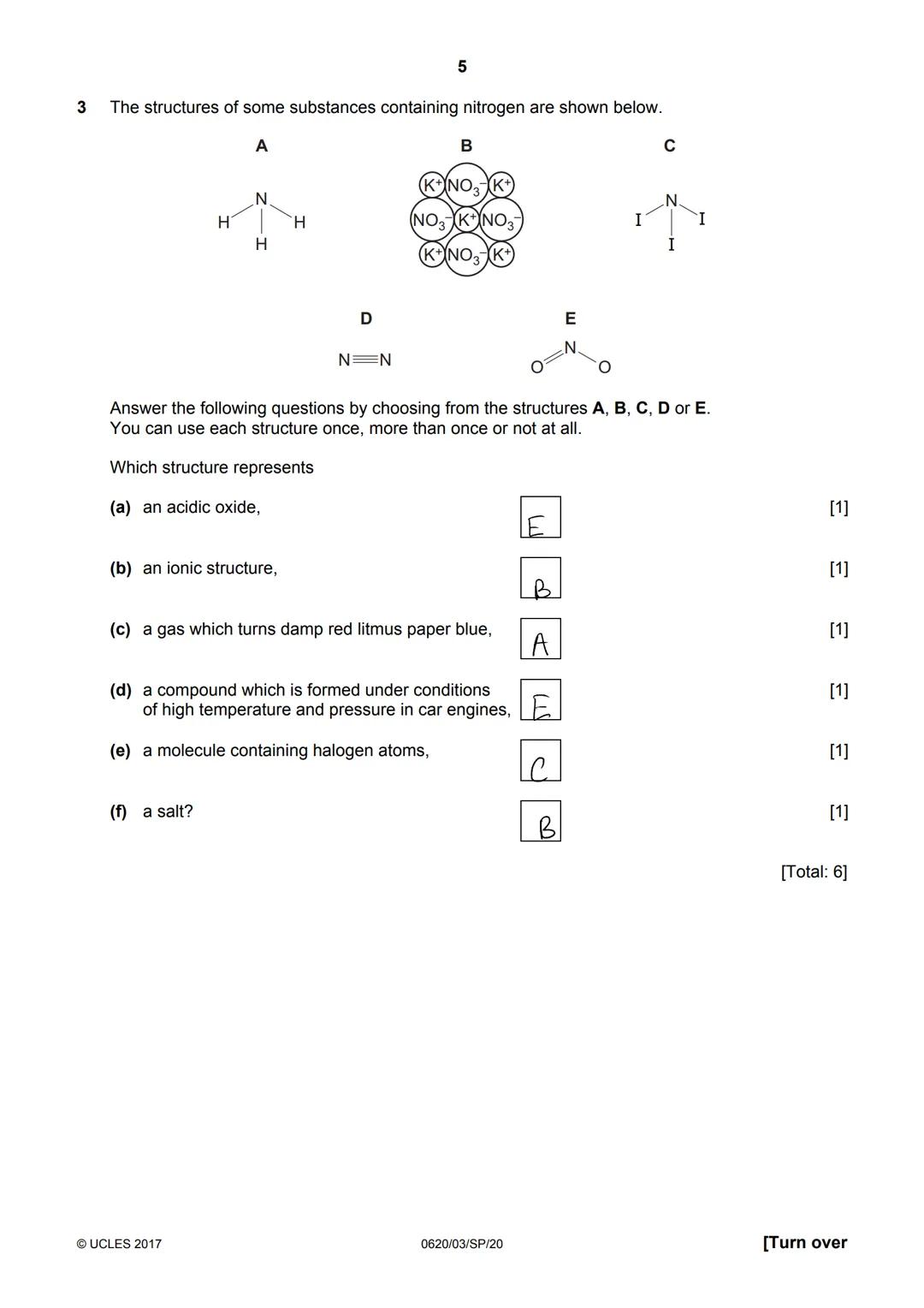 * 0 1 2 3 4 5 6 7 8 9 *
Cambridge IGCSEⓇ
CANDIDATE
NAME
CENTRE
NUMBER
Joanne Le
CHEMISTRY
Paper 3 Theory (Core)
SPECIMEN
PAPER
Candidates an