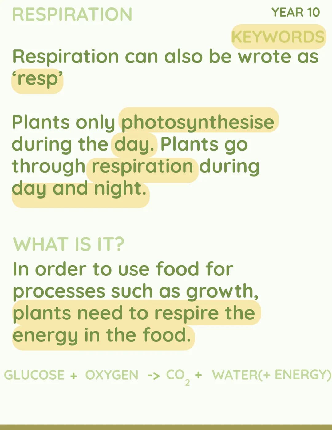YEAR 10
RESPIRATION
RESPIRATION YEAR 10
PONDWEED
EXPERIMENT YEAR 10
COMPENSATION
POINT C
SUN
CO
OXYGEN
2
k
H₂O →
но
YEAR 10
PHOTOSYNTHESIS C