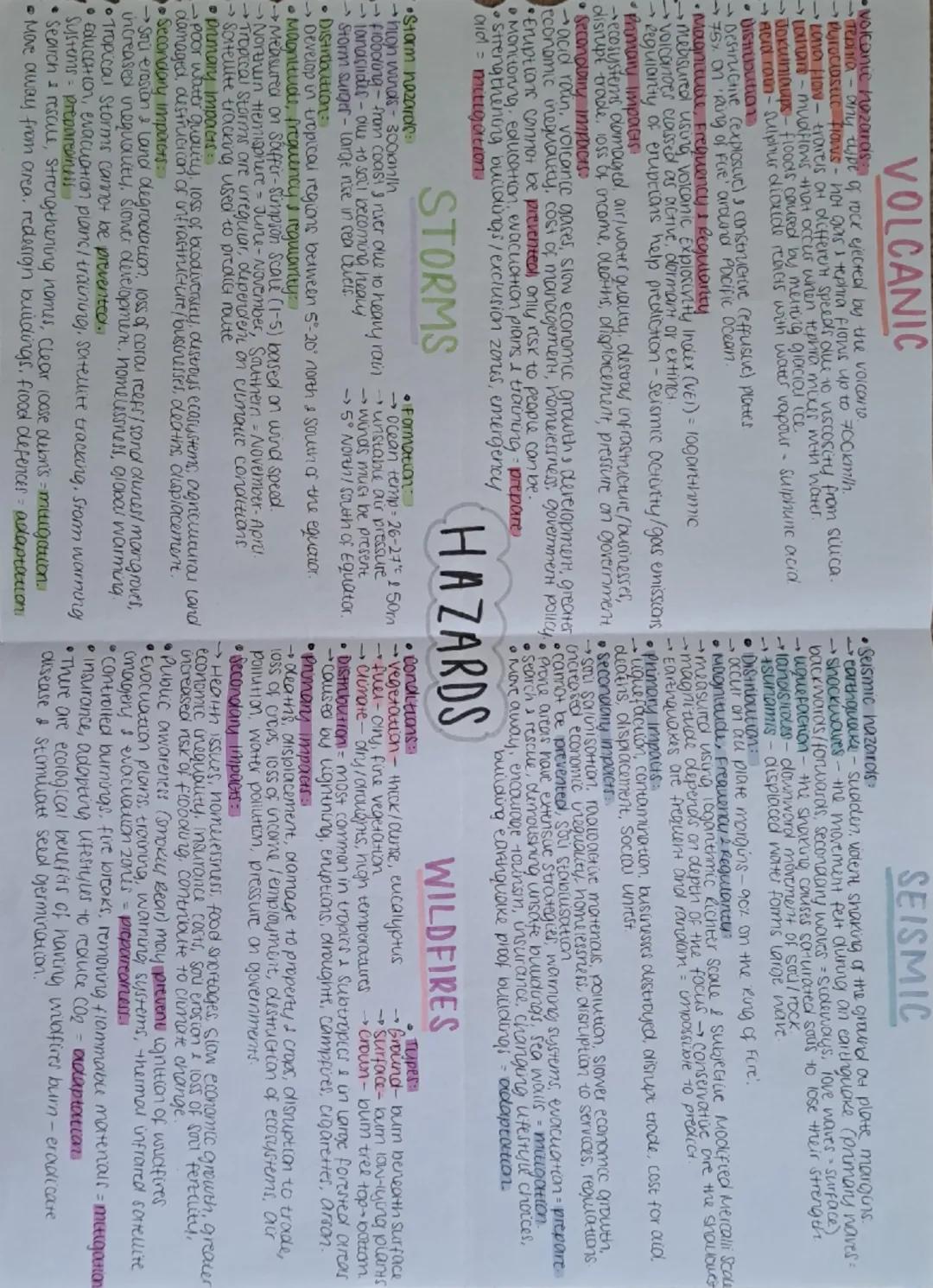 HAZARDS
Hazards potential threat to human life &
property caused by an event.
natural hazard = an event caused by
environmental processes
Di