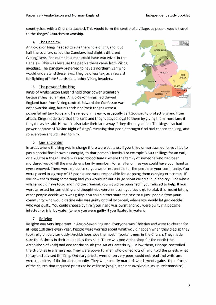 Paper 2B - Anglo-Saxon and Norman England
Independent study booklet
T-ISTETVISSIT:VTEOR DERETVR:CASTELLVM: AT HESTENG CEASTRA
Year 11 GCSE H