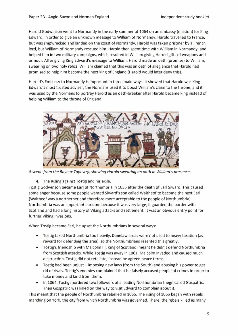 Paper 2B - Anglo-Saxon and Norman England
Independent study booklet
T-ISTETVISSIT:VTEOR DERETVR:CASTELLVM: AT HESTENG CEASTRA
Year 11 GCSE H