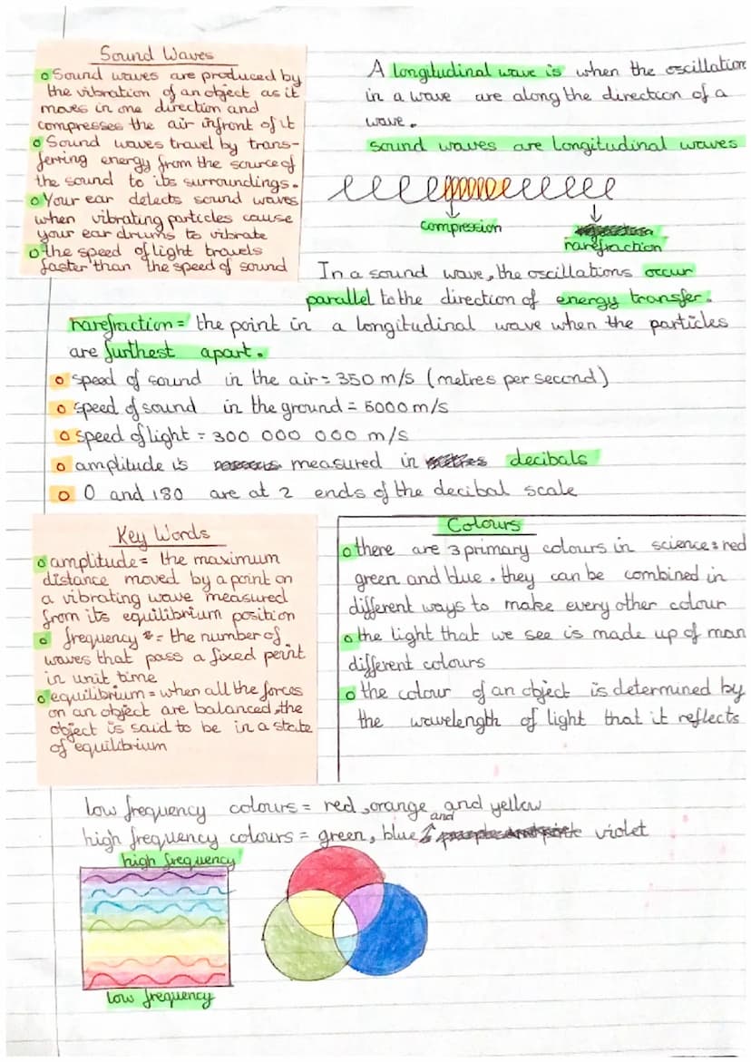 CW
Revision-Waves
waves
revision
Light Waves
。 light travels in straight lines
o the path of light is represented
by rays
of a light ray
hit