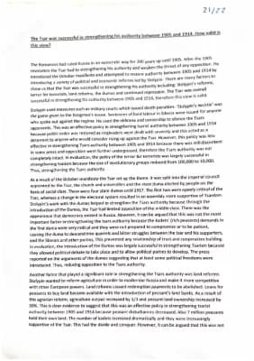 Know How successful was the tsar in securing his authority essay thumbnail