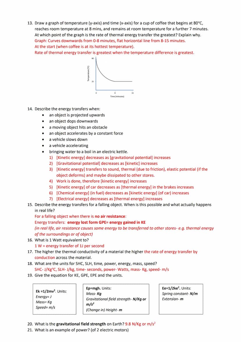 4.1 Energy
RP
1.
RP: 1
Describe a method for investigating the specific heat capacity of a solid aluminium block. (10)
1) Measure mass of al