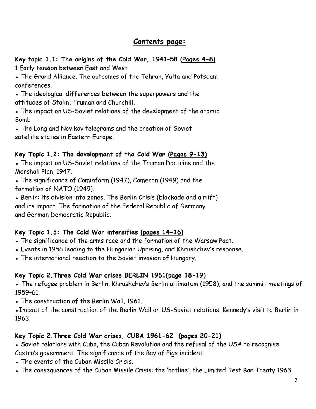 # GCSE History

Superpower relations and the Cold War

Z
ROCKETY BOMBH
BOMB

ON NO ACCOUNT TO BE
USED BECAUSE THE
ENEMY MIGHT RETALIATE

A
Z